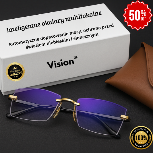 Inteligentne okulary multifokalne z filtrem niebieskiego światła