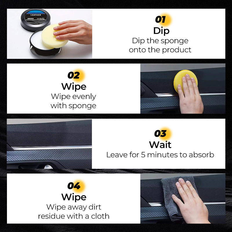 Pasta do czyszczenia i pielęgnacji – do auta, kanapy, polerowania skóry!