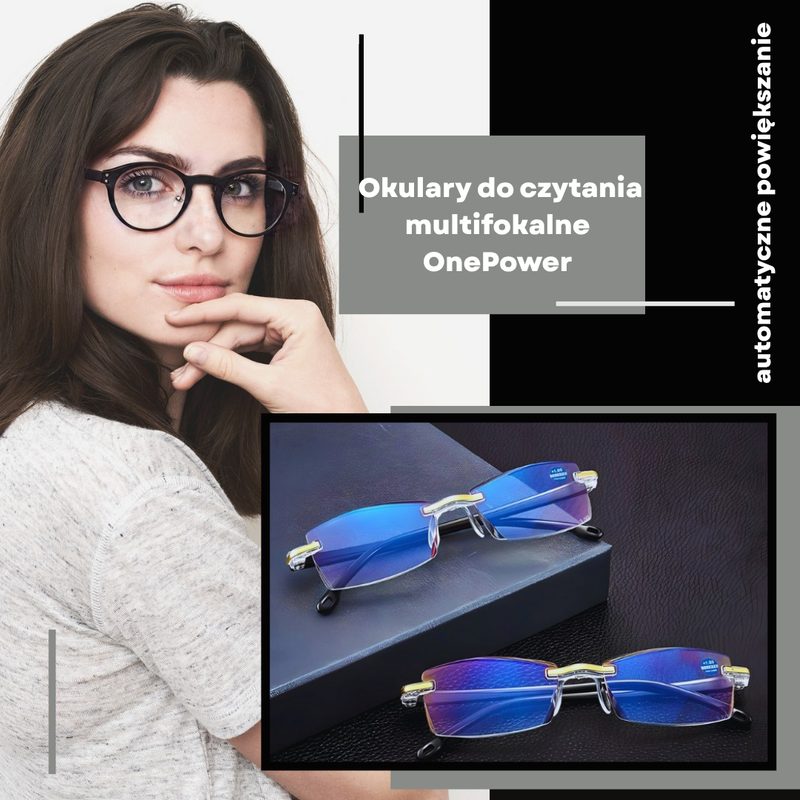 Inteligentne okulary multifokalne z filtrem niebieskiego światła