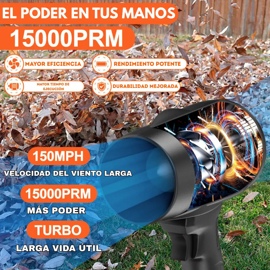 🌬️ Air Force® - Soplador Turbo Inalámbrico Limpieza Rápida (+ 2 Baterías y Maletín)⚡| Envios Perú